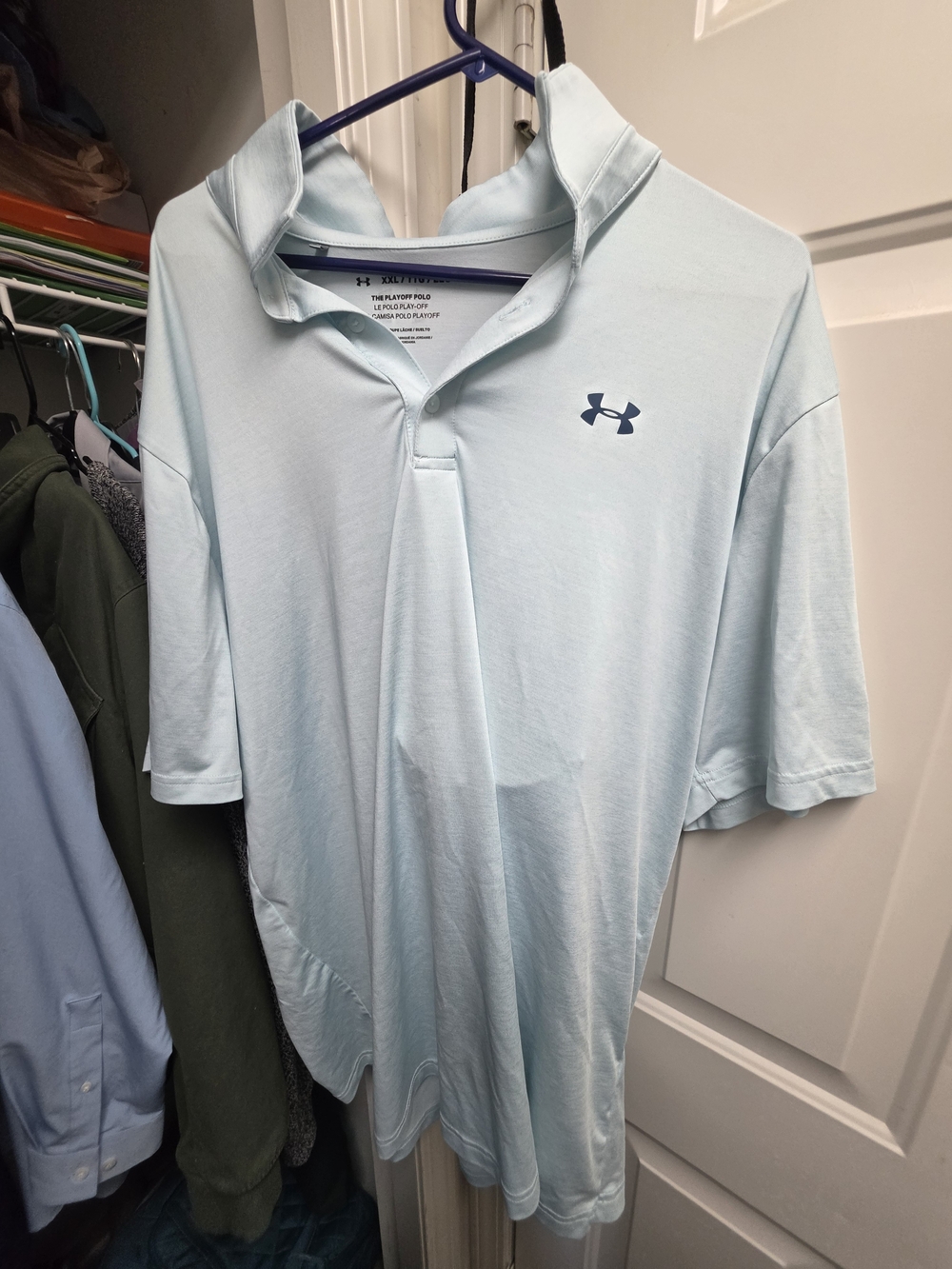 Under Armour Men's Light Blue Performance Polo